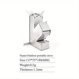Portable Rocket Stove  With Instant Setup, Lightweight Outdoor Heater, Fast Heating And Durable Cons
