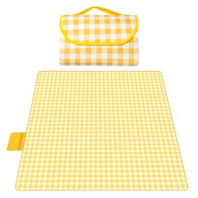 Waterproof Picnic Blanket - 2 M X 2 M, Thickened Aluminum Mold Moisture Resistant, Portable Outdoor Camping Mat, Tote Style Design, Suitable For