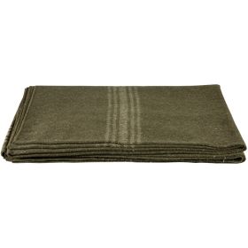 KHAKI-STRIPED BLANKET