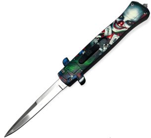 Folding Knife W. Clip clown with cards