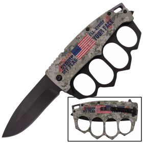 Tiger-USA Spring Assisted Trench Knife - XXL Finger Holes