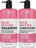 Rice Water Shampoo and Conditioner Set Sulfate Free for Thin and Fine Hair Fuller Thickening Formula for Women and Men With Strengthening Saw Palmetto