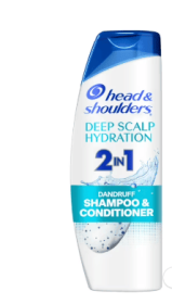 Head and Shoulders 2 in 1 Dandruff Shampoo and Conditioner, Deep Scalp Hydration, 12.5 fl oz