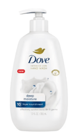 Dove Advanced Care Daily Use Deep Moisture Hand Soap, 12 fl oz