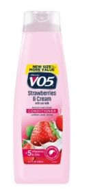 Alberto VO5 Strawberries & Cream Moisturizing Conditioner, for All Hair Types, 16.9 fl oz (Squeeze)