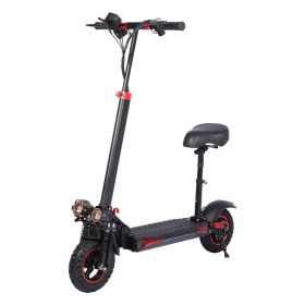 WHOSU 1200W High-Power Electric Scooter with Seat - 34 MPH Max Speed, 33 Mile Range, 11" Off-Road Tires, 4 Brake System, Fast E-Scooter for Adult