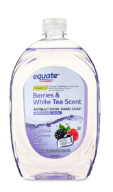 Equate Liquid Hand Soap, Berries & White Tea Scented, 50 oz