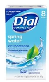 Dial Antibacterial Bar Soap, Spring Water