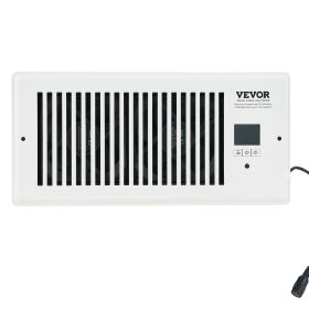 VEVOR Register Booster Fan, Quiet Vent Booster Fan Fits 4' x 10' Register Holes, with Remote Control and Thermostat Control