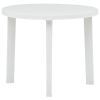 Patio Table White 35" Plastic