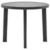 Patio Table Anthracite 35" Plastic
