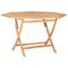 Folding Patio Table 47.2"x47.2"x29.5" Solid Teak Wood