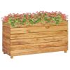 Raised Bed 39.4"x15.7"x21.7" Solid Wood Teak and Steel