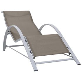 Sunlounger Textilene and Aluminum Taupe