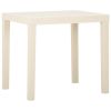 Patio Table White 31.1"x25.6"x28.3" Plastic