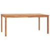 Patio Dining Table 70.9"x35.4"x30.3" Solid Teak Wood