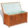 Garden Storage Box 46"x20"x23" Solid Acacia Wood