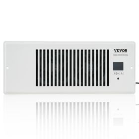 VEVOR Register Booster Fan, Quiet Vent Booster Fan Fits 4' x 12' Register Holes, with Remote Control and Thermostat Control