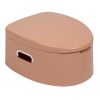 Portable Toilet with Non-slip Mat Brown