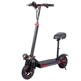 WHOSU 1200W Electric Scooter for Adults with Removable Seat - 27 MPH, 31 Mile Range, 11" Off-Road Tires, 4 Brake System