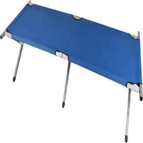 Portable Folding Camping Cot with Carrying Bag Army (Blue)