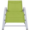 Sunlounger Textilene and Aluminum Green