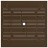 Patio Table Brown 32.1"x32.1"x28.3" Steel