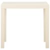 Patio Table White 31.1"x25.6"x28.3" Plastic