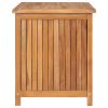 Patio Storage Box 35.4"x19.7"x22.8" Solid Wood Teak