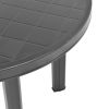 Patio Table Anthracite 35" Plastic