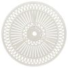 Patio Table White 24.4"x24.4"x25.6" Cast Aluminum