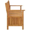 Patio Storage Bench 58.3" Solid Acacia Wood