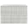 Patio Storage Box Light Gray 59.1"x39.4"x39.4" Poly Rattan