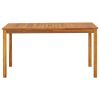 Patio Table 55.1"x31.5"x29.1" Solid Acacia Wood