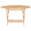 Folding Patio Table 47.2"x47.2"x29.5" Solid Teak Wood