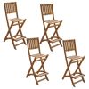5 Piece Outdoor Bar Set Solid Acacia Wood