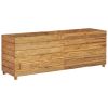 Raised Bed 59.1"x15.7"x21.7" Solid Wood Teak and Steel