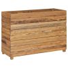 Raised Bed 39.4"x15.7"x28.3" Solid Wood Teak and Steel