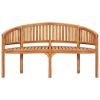 Banana Bench 59.4" Solid Teak Wood