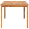 Patio Dining Table 70.9"x35.4"x30.3" Solid Teak Wood