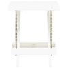 Folding Patio Table White 17.7"x16.9"x19.7" Plastic
