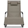 Sun Loungers 2 pcs Textilene Taupe and Gray