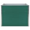 Raised Garden Bed 39.4"x39.4"x30.3" Galvanized Steel Green