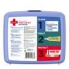 Johnson & Johnson Travel Ready Portable Emergency First Aid Kit, 80-Piece All-Purpose Medical Kit for Home, Car, or Travel