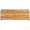 Raised Bed 59.1"x15.7"x21.7" Solid Wood Teak and Steel
