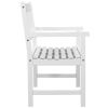Garden Bench 47.2' Solid Acacia Wood White