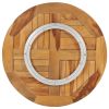 Rotating Table Disk Solid Teak Wood
