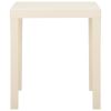 Patio Table White 31.1"x25.6"x28.3" Plastic