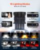 VEVOR Rechargeable Headlamp Lightweight Bright LED Headlight 16 Lighting Modes