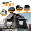 Portable Amphibious Inflatable Tent For Camping Foldable Offroad Roof Top Tent Floating Tent (With Ladder, Black)